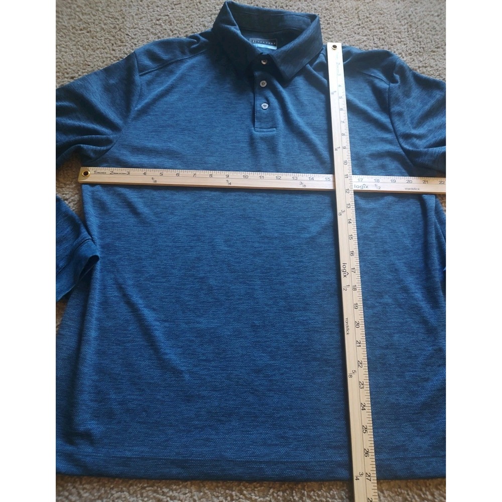 PGA‎ Tour Polo Shirt Mens Large Blue Golf Performance Golf Pickleball Tennis